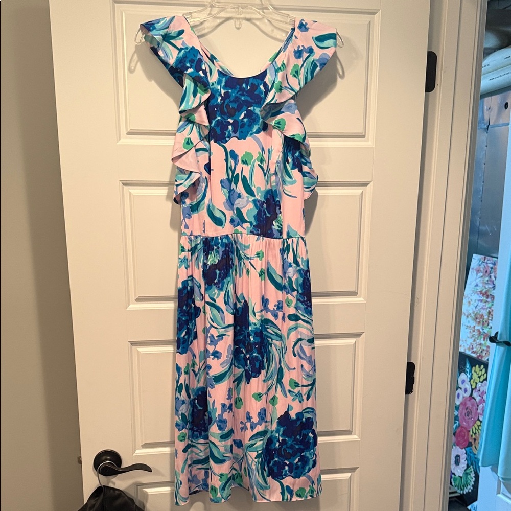 Lilly Pulitzer Pink and Blue Floral Dress